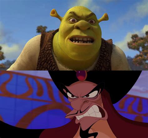 Shrek Gets Mad At Jafar By Carriejokerbates On Deviantart