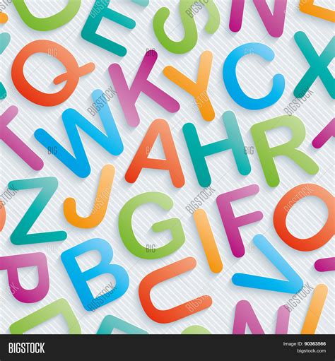 Colorful Alphabet Vector And Photo Free Trial Bigstock