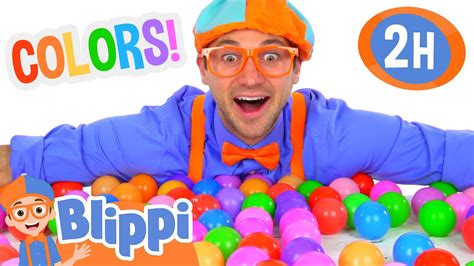 Blippi Learns Colors With Bouncy Balls And Toys 2 Hours Of Blippi