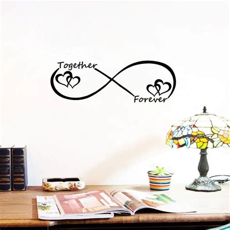 Q047 Together Forever Infinity Bedroom Wall Decoration Decal Home Wall