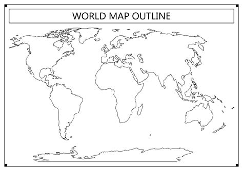 Blank Map Continents And Oceans Printable Portal Tutorials