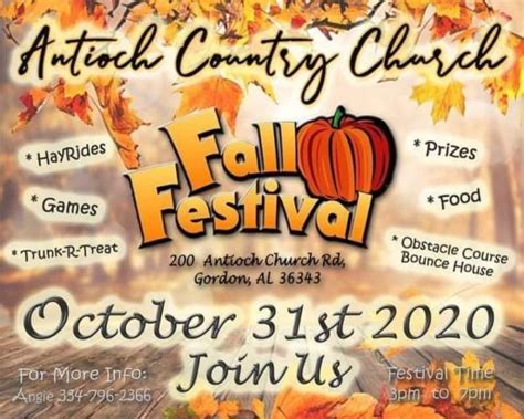 Fall Festival At Antioch Country Church