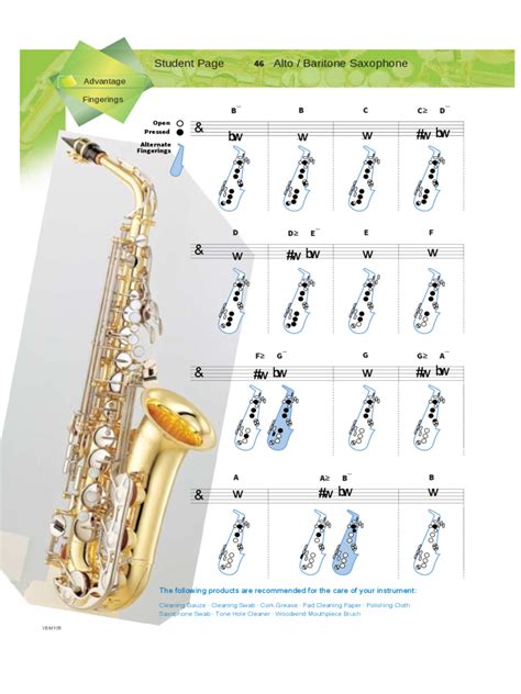 Saxophone Fingering Chart Template 3 Free Templates In Pdf Word