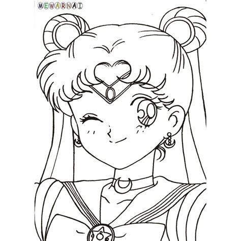 Detail Mewarnai Sailor Moon Koleksi Nomer 19