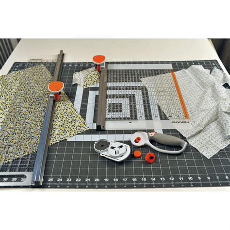 45mm Fabric Rotary Cutter And 12 X 12 Ruler Combo By Fiskars
