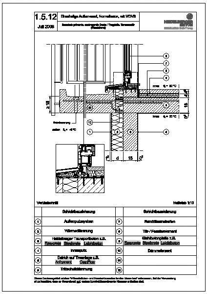6cm) durchgezogen werden und die dackauskragung (wird vor ort. CAD-Detail | 1.5.12_thermisch getrennte, auskragende Decke ...