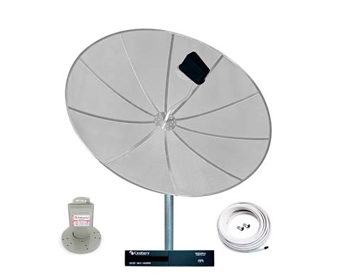 Antena Parabolica 190cm Completa Digital Hd Multiponto Divisor 2 Pto