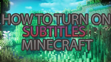 Minecraft 117 Tips How To Turn On Subtitlestext Pcmaclinux Java