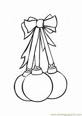 Christmas Coloring Bulb Flower Template sketch template