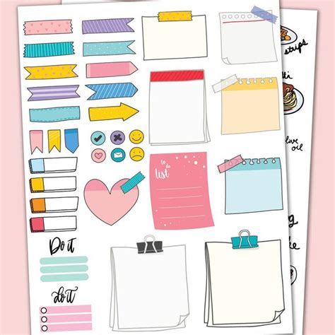 Digital Planner Stickers Sticky Notes Digital Stickers Etsy Planner