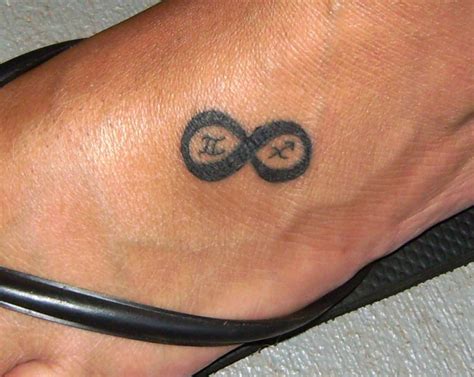 The natural regeneration of lost limbs reinforces this idea. Small Simple Themed Infinity Sign Tattoo Meaning on Foot