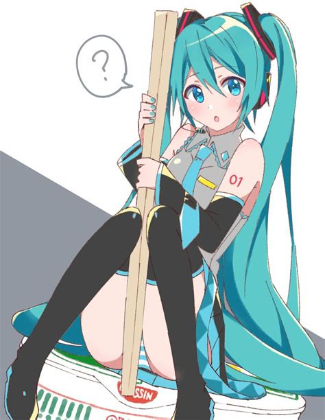 Hatsune Miku Vocaloid And 1 More Drawn By Supo01 Danbooru