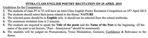 Break the class into pairs of students (rotating students who advance to the regional level will need to have three poems prepared for recitation. NEBULA | Born to be a star