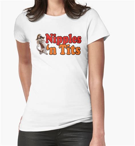 Nipples And Tits Womens Fitted T Shirts By Snookchaos Redbubble