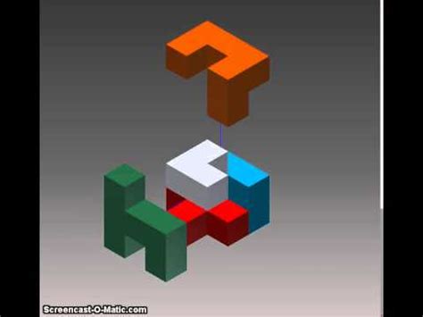 Polygons, burr, & brain teasers Puzzle Cube Animation (IED) - YouTube