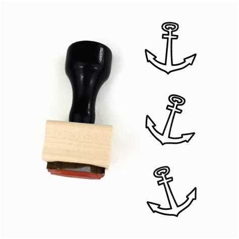 Sailor Anchor Stamp Nautical Summer Sailing Sail Club Navy Etsy