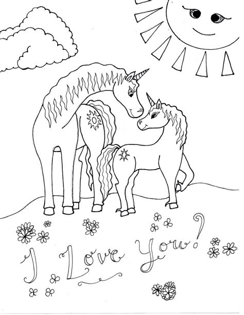 We use cookies to ensure that we give you the best experience on our website. Unicorn Coloring Page - I Love You | Raising Smart Girls