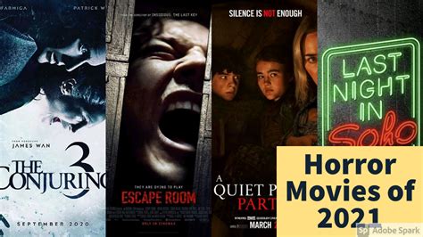 What's coming to vod this month? Upcoming Hollywood Horror Movies of 2021