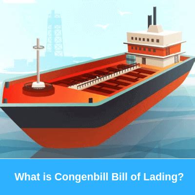 Download a free, printable bill of lading template. What is Congenbill Bill of Lading? | Letterofcredit.biz ...