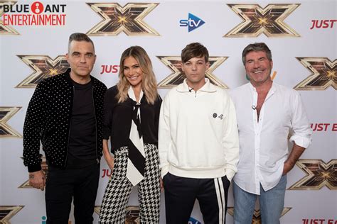 Robbie Williams Ayda Williams And Louis Tomlinson Join Simon Cowell As