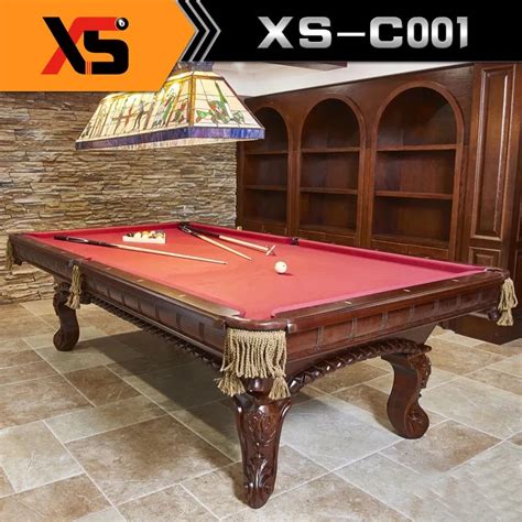Popular High Quality 8ft 9ft Luxury Wood Carving Billiard Pool Table