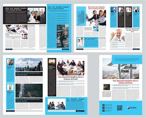 12 Page Company Newsletter Corporate Identity Template Newsletter