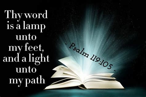 Thy Word Is A Lamp Unto My Feet And A Light Unto My Path Psalms 119
