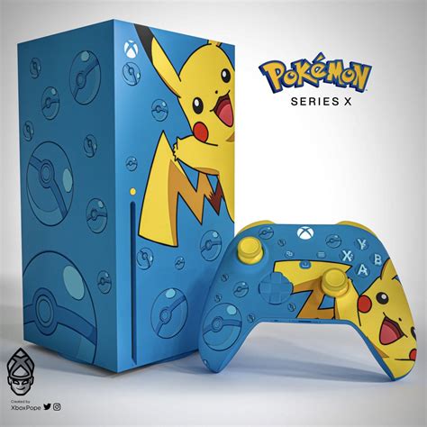 Xbox Series X Skin Pokemon Pikachu Ubicaciondepersonascdmxgobmx
