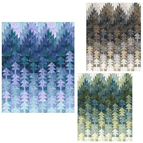 Misted Pines Quilt Pattern By Pattis Patchwork Etsy