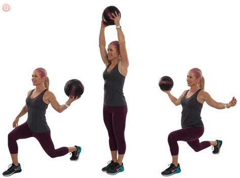 How To Do Medicine Ball Reverse Lunge With Shoulder Arc