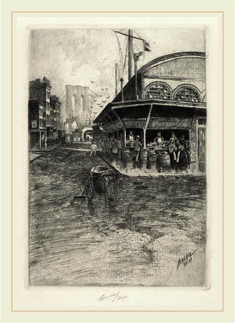 Charles Frederick William Mielatz Catherine Market Drawing By Litz