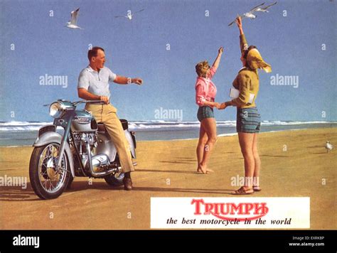 1960er Jahren Usa Triumph Magazin Anzeige Stockfotografie Alamy