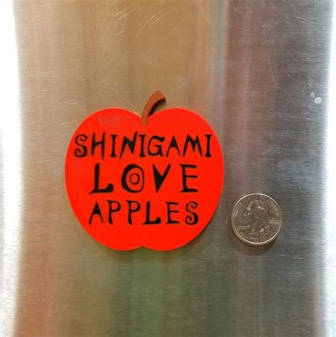 D Printed Shinigami Love Apples Fridge Magnet Fan Art For Etsy