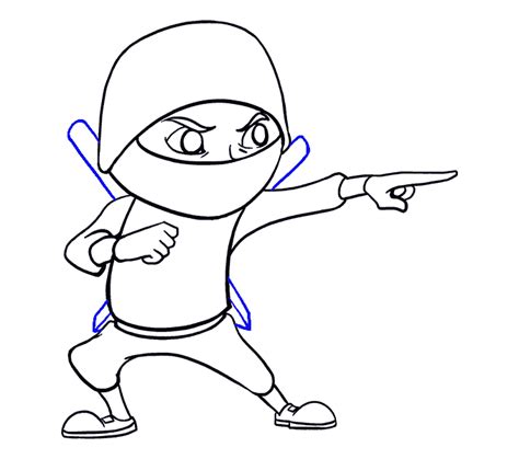 How To Draw A Cartoon Ninja In A Few Easy Steps Easy Drawing Guides