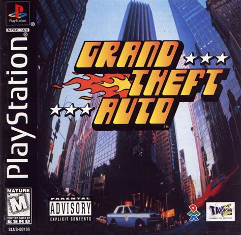Grand Theft Auto 1997 Playstation Box Cover Art Mobygames
