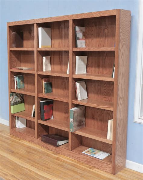 Buy Concepts In Wood 15 Shelf Triple Wide Wood Bookcase 72 Inch Tall