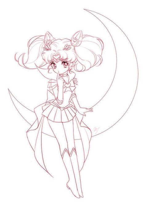 Chibi Moon Sailor Moon Coloring Pages Sailor Moon Tattoo Sailor