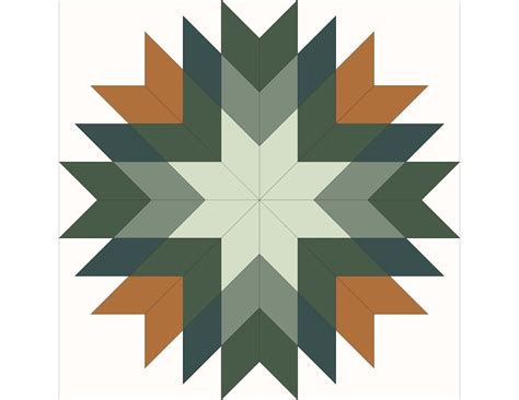 Homestead Star Quilt Yosemite Palette Pattern By Plains And Pine Not