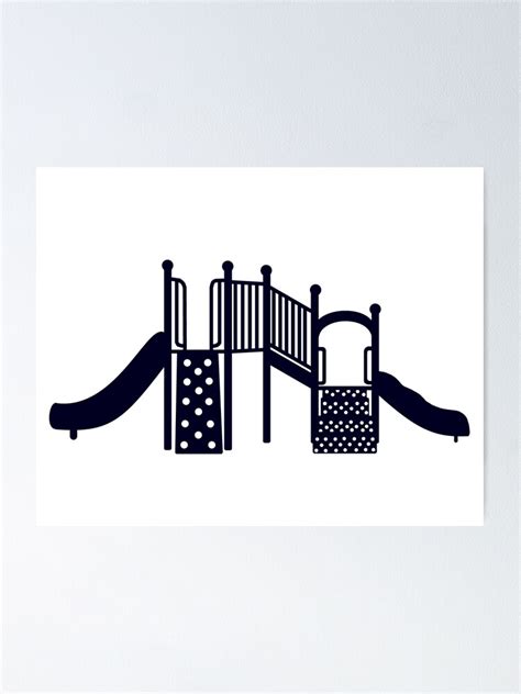 Playground Silhouette Poster For Sale By Mikomudart Redbubble