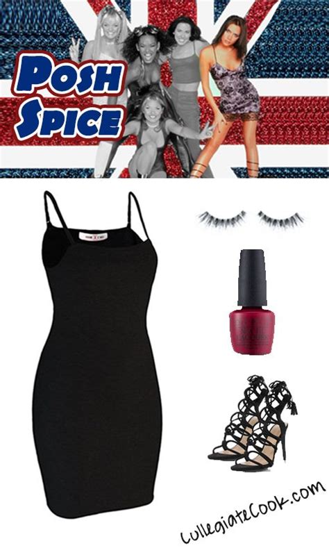 Posh Spice Costume Collegiate Cook In 2022 Spice Girls Outfits