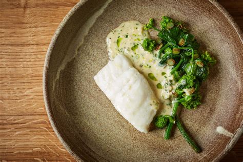 Baked Turbot With Cider Butter Sauce And Sea Vegetables Recipe Great