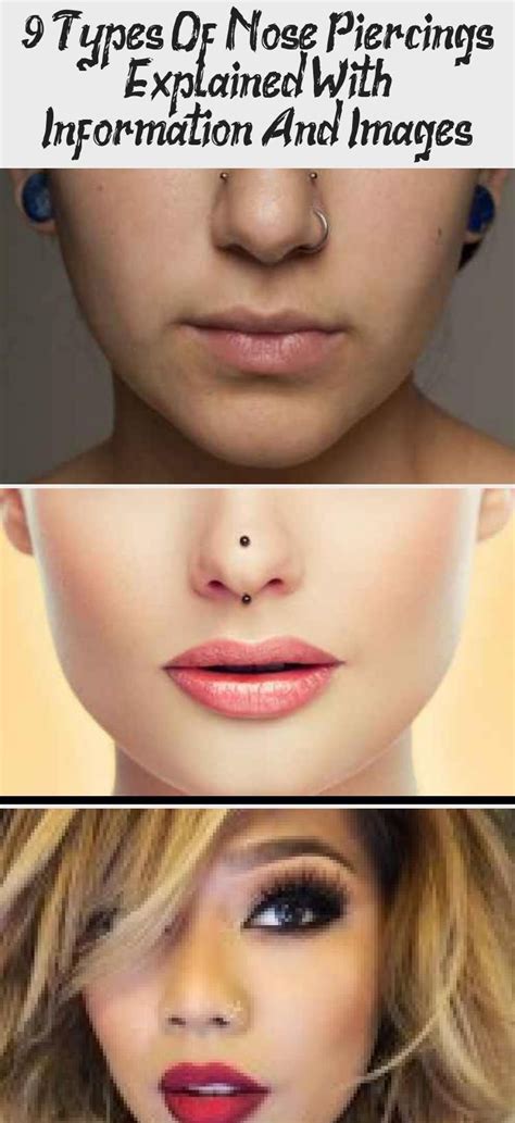 9 Types Of Nose Piercings Explained With Information And Images Piercings Doublenosepiercing
