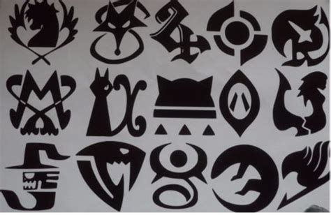 Fairy Tail Guild Emblems Logos Vinyl Decal Sticker Animemanga