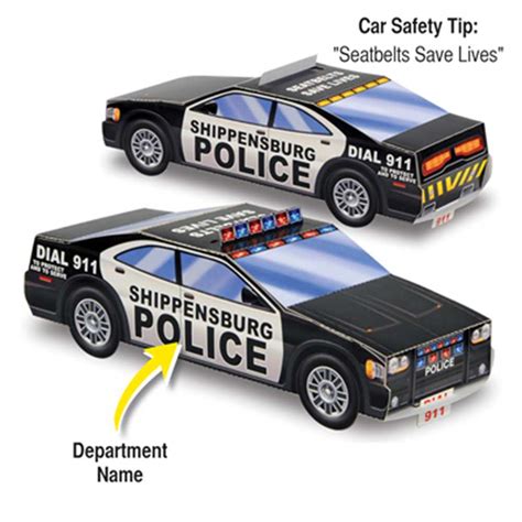 Custom Paper Police Car