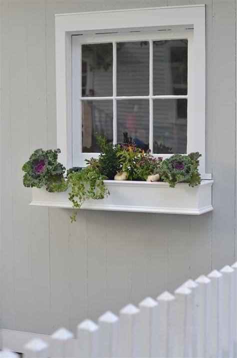Keep and enjoy the natural wood grain as is or add paint and stain to your green thumb's desire. diy-cedar-window-boxes-22 - At Charlotte's House