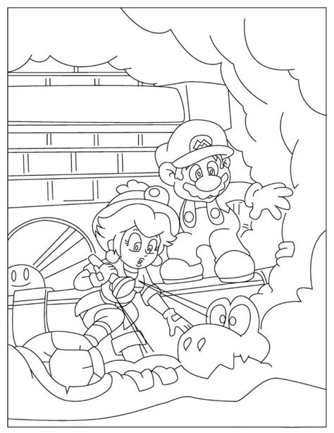 Divertida Princesa Peach Y Amigos Para Colorear Imprimir E Dibujar