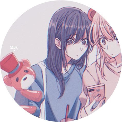 Aesthetic Anime Icons Yuri Matching Pfp Fotodtp