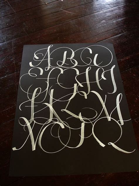 Schon der ausdruck in stellung gehen oder verdingen ist ihr fremd. Calligraphic alphabet | Typography inspiration, Lettering ...