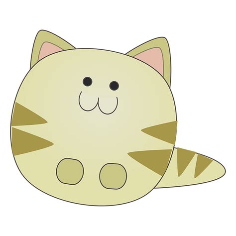Cartoon Cute Kitty Cat Sticker Vector Super Coloring