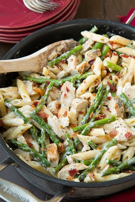 Creamy Chicken And Asparagus Pasta Whats For Dinner Tonight